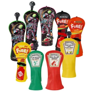 Popular Golf Club Head Covers Soft Leather Golf Accessories Gift Driver Club Golf Headcover