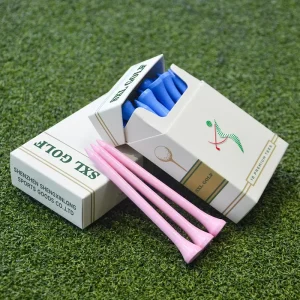 Popular Trend Eco Friendly Durable Golf Tees Package Best Gift Golfer Bamboo Wood Golf Accessories Custom Unbreakable Cigarette