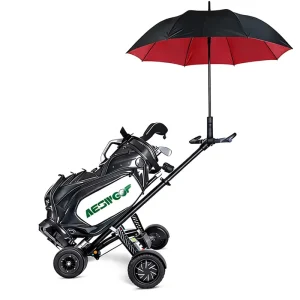 Portable 3 Wheel Electric Scooter for Golf Course 3 in 1 Rideable Golf Push Cart with Lithium Battery