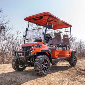 Portable 4 Seater 72V Electric Golf Cart with Dot Certification for Easy Parking and Daily Mobility