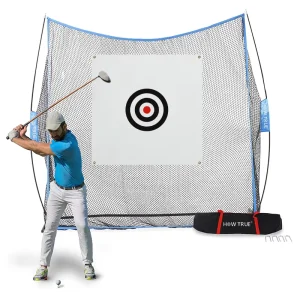 Portable 7x7ft Golf Practice Hitting Swing Nylon Net for Indoor Outdoor Detachable Golf Cage Training With Carry Bag