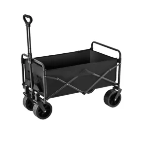 Portable Camping Large Capacity Stainless Steel Golf Trolley Fold Picnic Cart