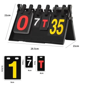 Portable Digital Scoreboard Ping Pong Score Keeper Scoreboard for Tennis Soccer Football Sports