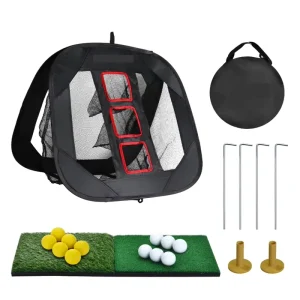 Portable Durable Golf Chipping Net with Putting Green for Outdoor and Indoor Use