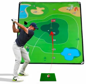 Portable Golf Chipping Game for Indoor Outdoor Practice for Dads and Junior Golfers