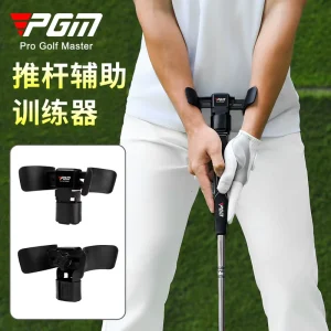 Portable Golf Putting Trainer Adjustable Length Fixed Wrist Exercise with Artificial Grass Accessory for Training