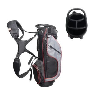Portable Golf Stand Bag with Stable Bracket Polyester Nylon Multi compartment Golf Storage Bag