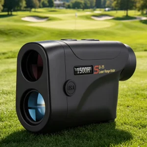 Portable Handheld Laser Range Finder 1000m LCD Digital Display High Precision 8x Magnification Multilayer Coated Lens USB Charge