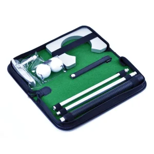 Portable Indoor Golf Training Set Putter Kit with Cup Clubs Balls and Bag for Putting Practice or Gift Idea