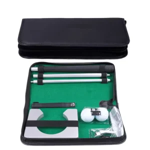Portable Indoor Practice Golf Gift Set Executive Golf Putter Set