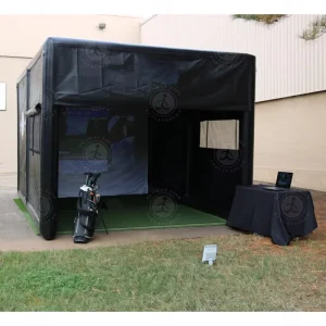 Portable Inflatable Golf Hitting Bay Golf Training Cage Inflatable Golf Simulator Enclosure Tent
