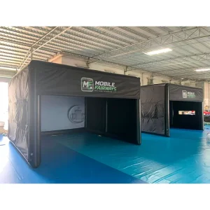 Portable Inflatable Golf Tent Launch Monitor Hitting Bay Golf Simulator Impact Screen Outdoor Inflatable Golf Simulator Tent