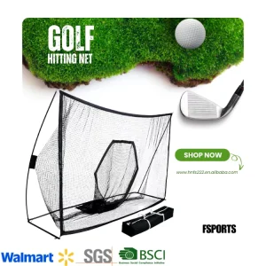 Portable Large 10x7ft Golf Driving Net Indoor Outdoor Training Aid Polyester Mesh Customized Color Practice Hitting