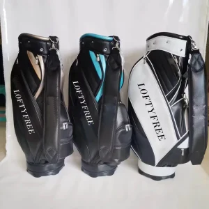 Portable Leather Waterproof Golf Stand Bag with Customized Logo