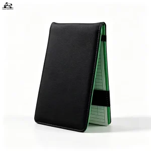 Portable Lightweight Pu Leather Golf Accessories Cover Case Golf Scorecard Holder with Score Sheets and Pencil