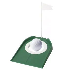 Portable Mini Plastic Golf Putting Hole Training Aids Golf Accessories Green Golf Hole Cup With Flag for Office Backyard Garage