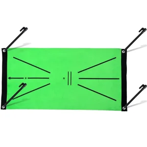 Portable Mini Rubber Golf Swing Mat Training Detection Mat Custom Logo Practice Golf Hitting Mat Aids