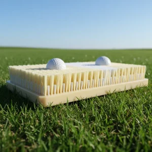 Portable Nylon Golf Practice Mat Bunker with Handle Dual Mode Sand Trap Trainer with Shallow Deep Pit Simulation