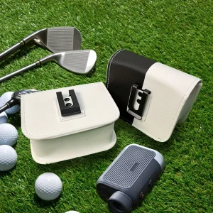 Portable PU Golf Rangefinder Case Clip On & Tee Holder for Golfing Activities Golf Rangefinder Pouch Golf Accessory Case