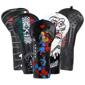Portable PU Leather Driver Golf Club Headcover