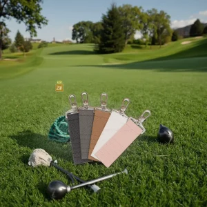 Portable PU Leather Golf Tee Clip Holder Waist Belt 5 Tees Case Bag Easy to Carry Outdoor Golf Sports Accessories