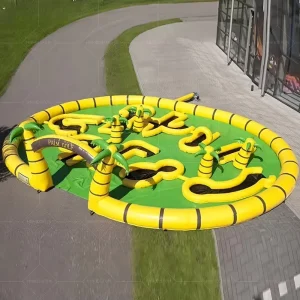 Portable PVC Inflatable Mini Palm Golf Obstacles Course