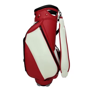 Portable Polyester Golf Bag Waterproof Feature Durable Golf Clubs Cart Bag Travel Cover Zipper Closure Customized Logo Print