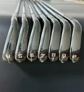 Portable Right Handed 4-9P Golf Irons Black Steel/Graphite Shaft R Flex Rubber Grip Forged Waterproof Includes