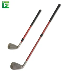 Portable Two Section Adjustable Length Alloy Shaft Golf Club Chipper Non Slip Grip Durable Ambidextrous Backyard Indoor Outdoor