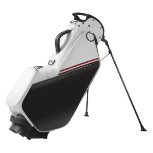 Portable Waterproof PU Leather Golf Stand Bag, 5-Way Divider, Unisex