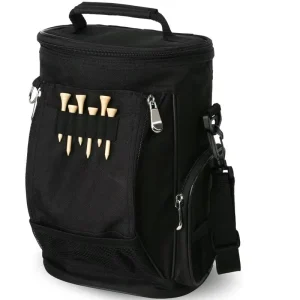 Portable Waterproof Zipper Golf Accessories Bag With Cooler Pocket Ball Holder Tee Bag Small Golf Ball Carry Case Cooler Handbag