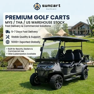 Powerful 5000W AC Motor 6 Seat Luxury Electric Club Cart with CE Certificate Electric Golf Cart 6 Seater