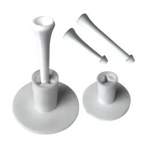 Practice Indoor Outdoor Sports White Durable Rubber Golf Tee Holder Golf Driving Range Tees