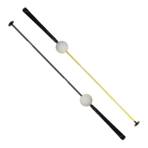 Practice Sticks for Adult kids Warm Up Golf Training Aids Golf Tempo Swing Trainer with Foam Ball