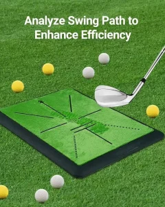 Practice Training Aid Equipment Turf Green Outdoor and Indoor Practice Golf Hitting Mat, Golf Training Aids, Golf Mat
