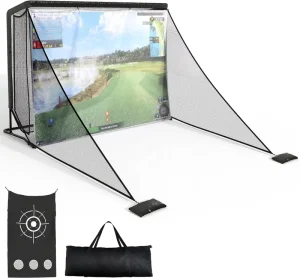 Practicing Golf Net Cage 10*7 ft Indoor and Outdoor Golf Simulator Net for Training