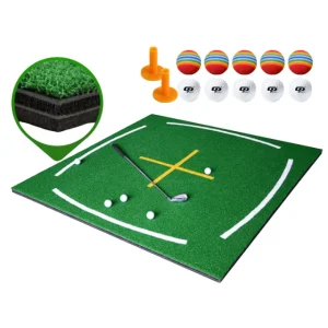 Premium 3D Thicken Golf Teaching Mat Golf Practice Hitting Mat for Driving Range Golf Training Aids