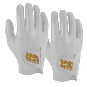 Premium Broce Bolt Durable Soft Cabretta Leather Golf Gloves Non Slip Hand Grips for Men Women Sports Use Comfortable