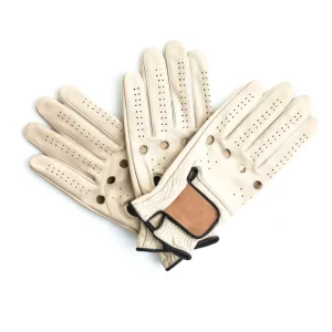 Premium Brown Sheepskin Golf Gloves Custom Logo Hands Gloves
