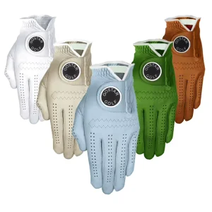 Premium Colorful Cabretta Leather Golf Gloves High Performance