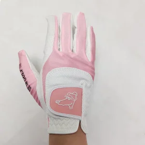 Premium Custom Rubber Patch Golf Gloves Printed Non slip Silicone Women’s Size OEM Golf Glove Pair
