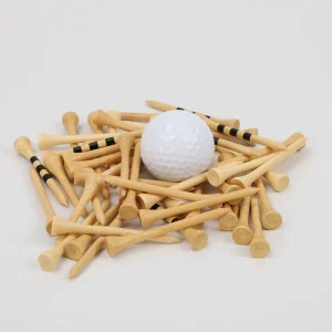 Premium Durable Bamboo Plastic Golf Tees Custom Logo 42/54/70Mm Length Golf Wooden Tees