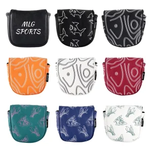 Premium Durable Mallet Golf Putter Cover Magnetic Golf Head Covers Headcovers Club Protective Equipment