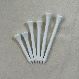 Premium Golf Accessory Custom Logo White Natural Wooden Golf Tees 70MM 83MM for Golf Clubs Supply Use