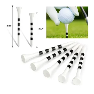 Premium Golf Tees Durable Bamboo Golf Tees for Driving Range Tournament Use and Practice Bulk Custom Golf Accessories