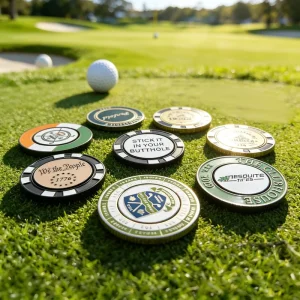 Premium Grade Build Golf Poker Chip Giveaway Multi Level Inspection Professional Golf Poker Chip Set