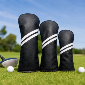 Premium Magnetic Golf Head Covers Set 10pcs Waterproof Synthetic Leather Protective Guards for All Brands Iron Clubs Headcover