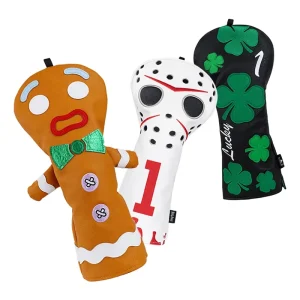 Premium PU Leather Golf Driver Cover Golf Head Cover Embroidery Golf Club Headcover