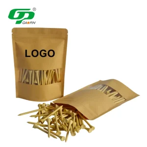 Premium Quality Durable Natural Bamboo Wood Golf Tees With Custom Logo Biodegradable OEM Options Various Sizes and Colors