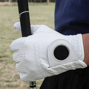 Premium Quality Golf Gloves with Custom Logo Breathable Genuine PU Leather Sheep Skin for Hands Use